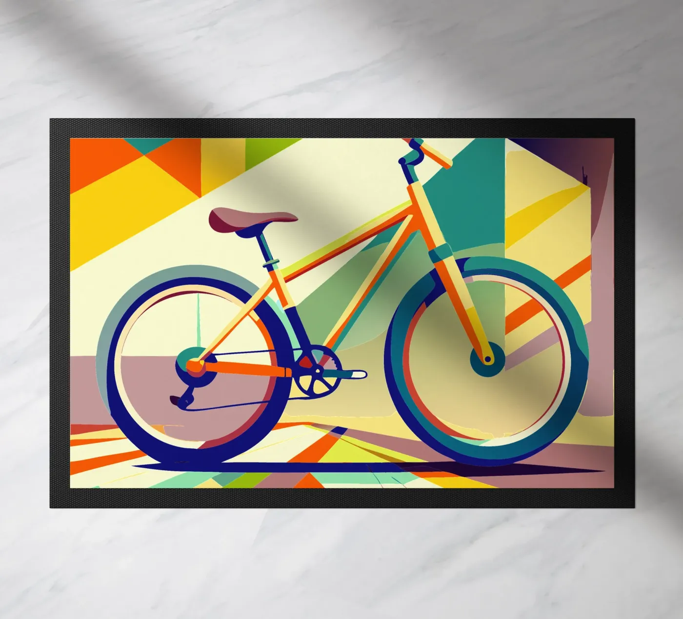 bicycle vector doormat by Elfath