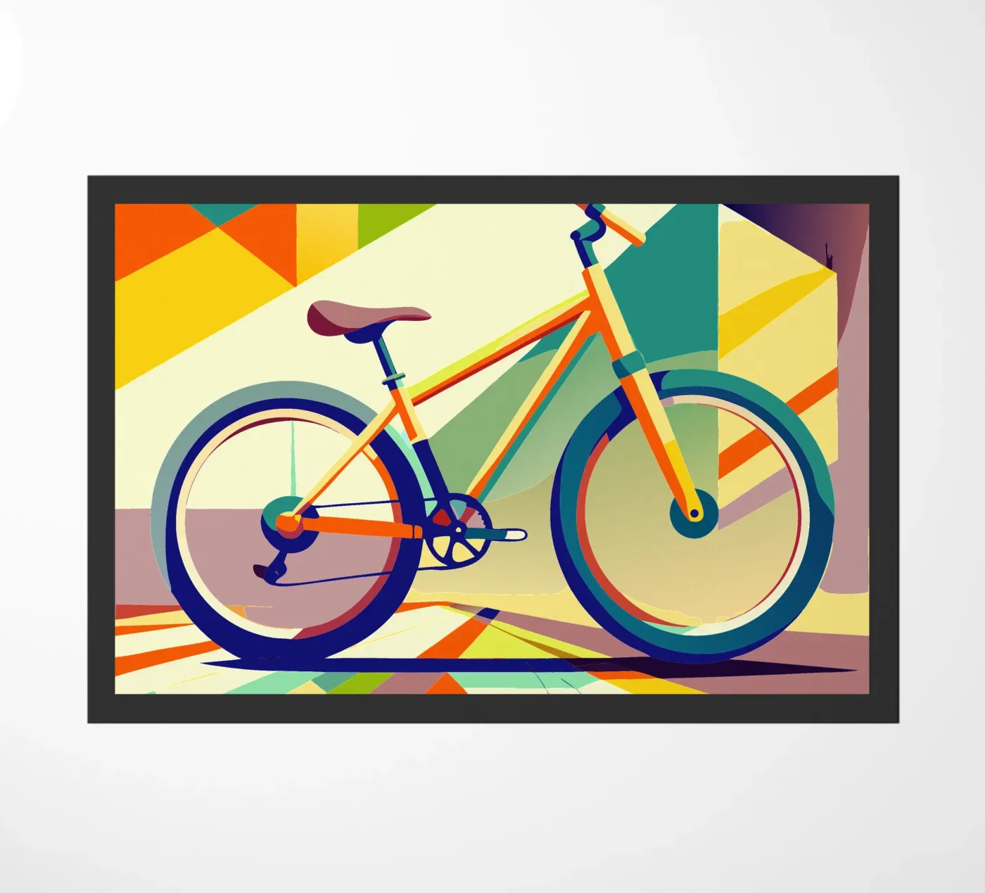 bicycle vector doormat by Elfath