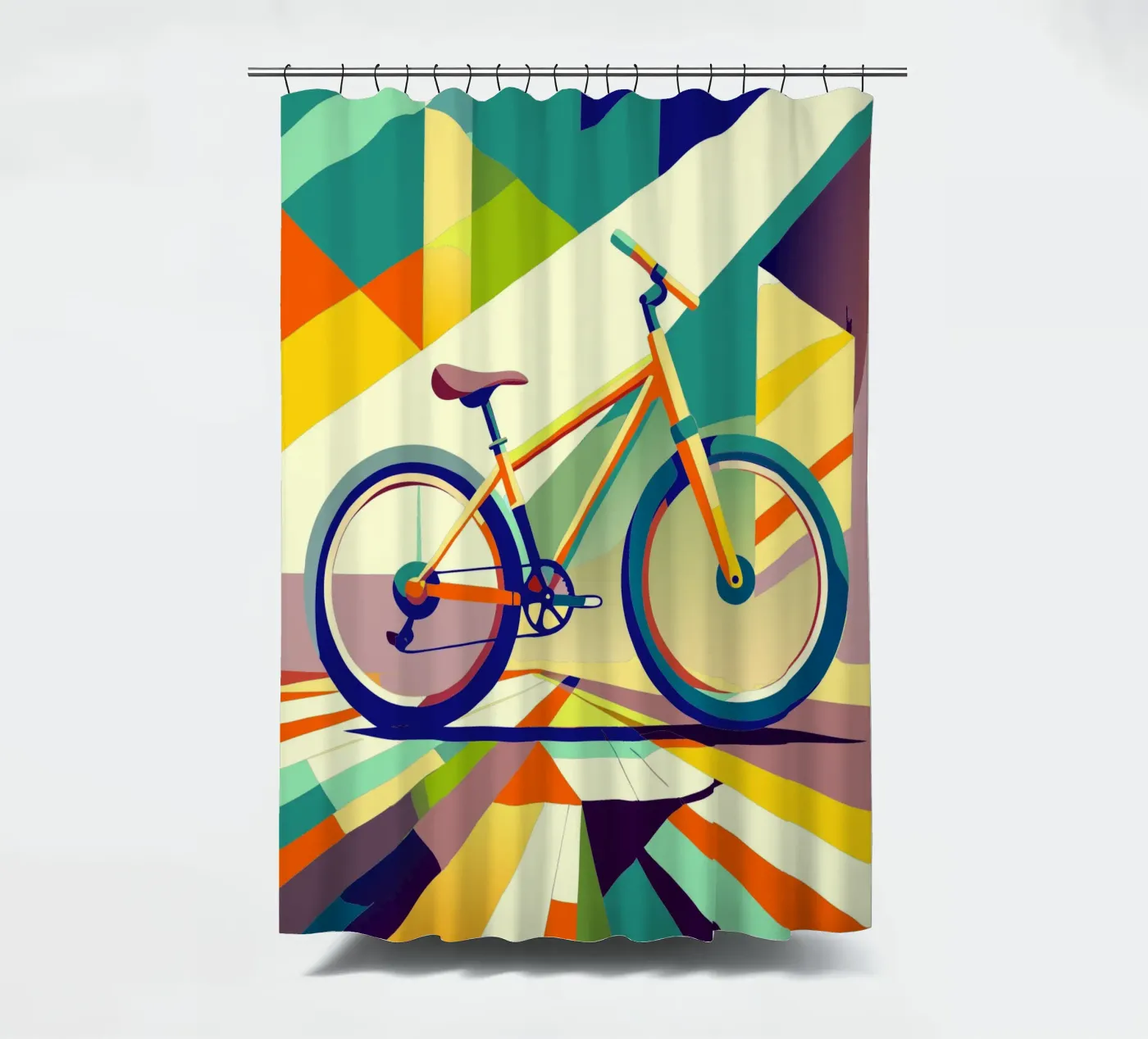 fiets vector douchegordijn van Elfath