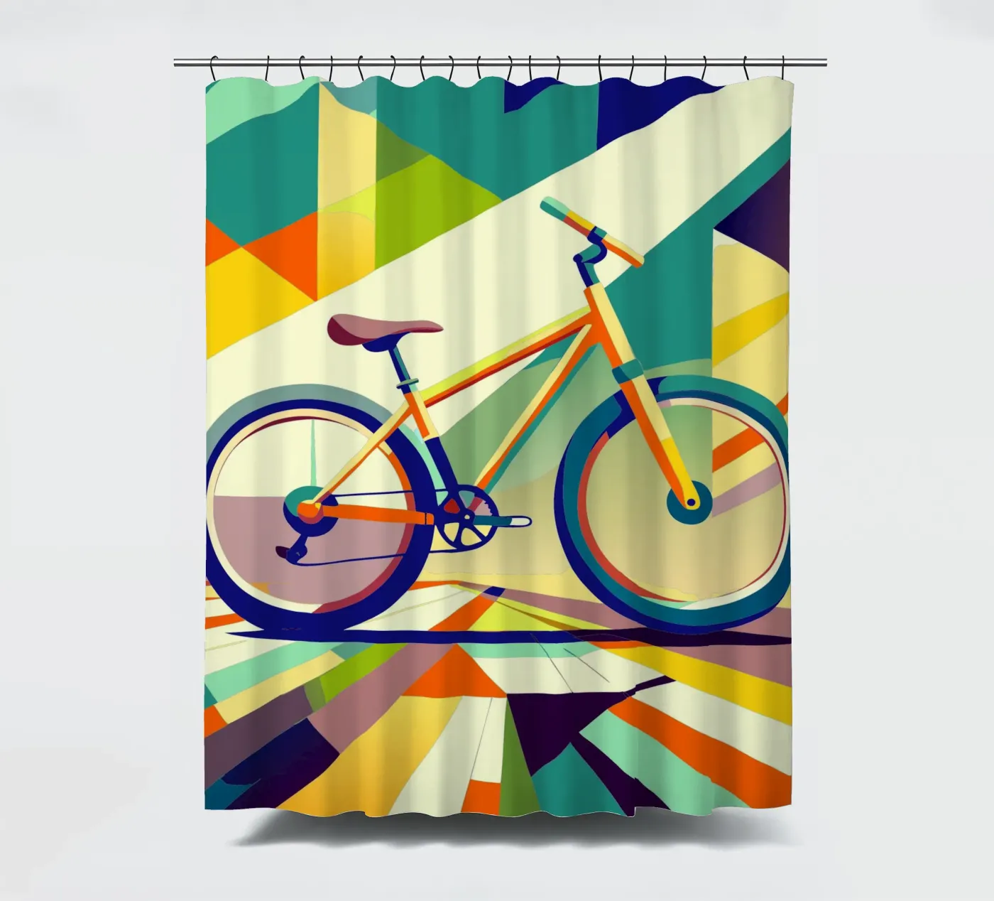 fiets vector douchegordijn van Elfath