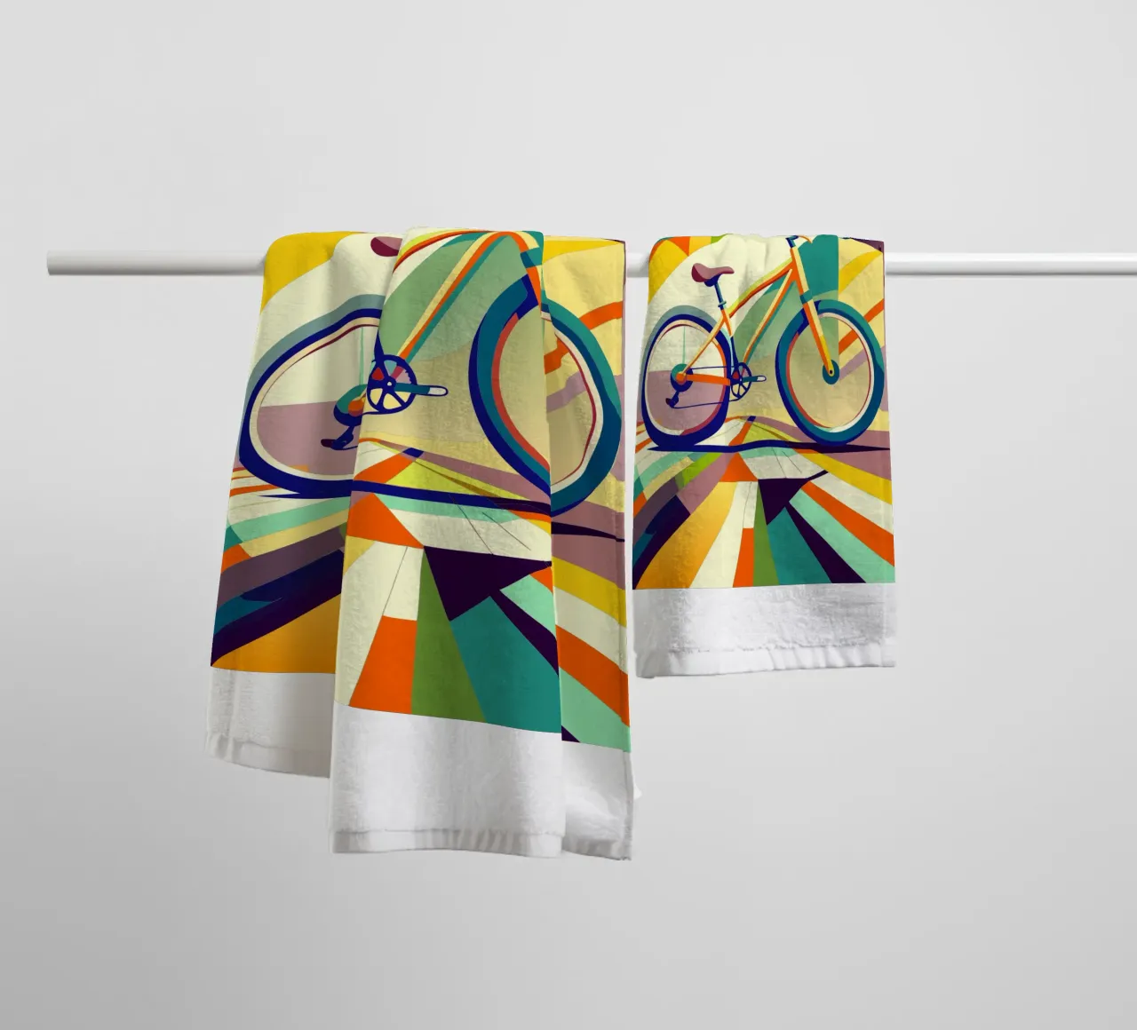 fiets vector badhanddoek van Elfath