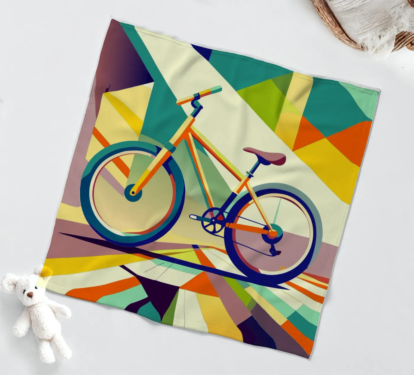 fiets vector fleecedeken van Elfath