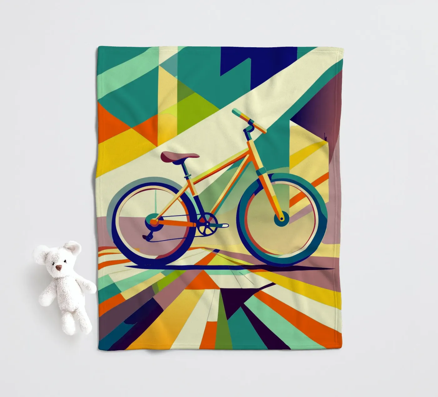 fiets vector fleecedeken van Elfath