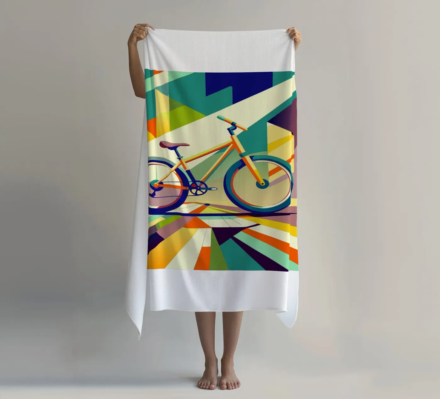 fiets vector strandhanddoek van Elfath