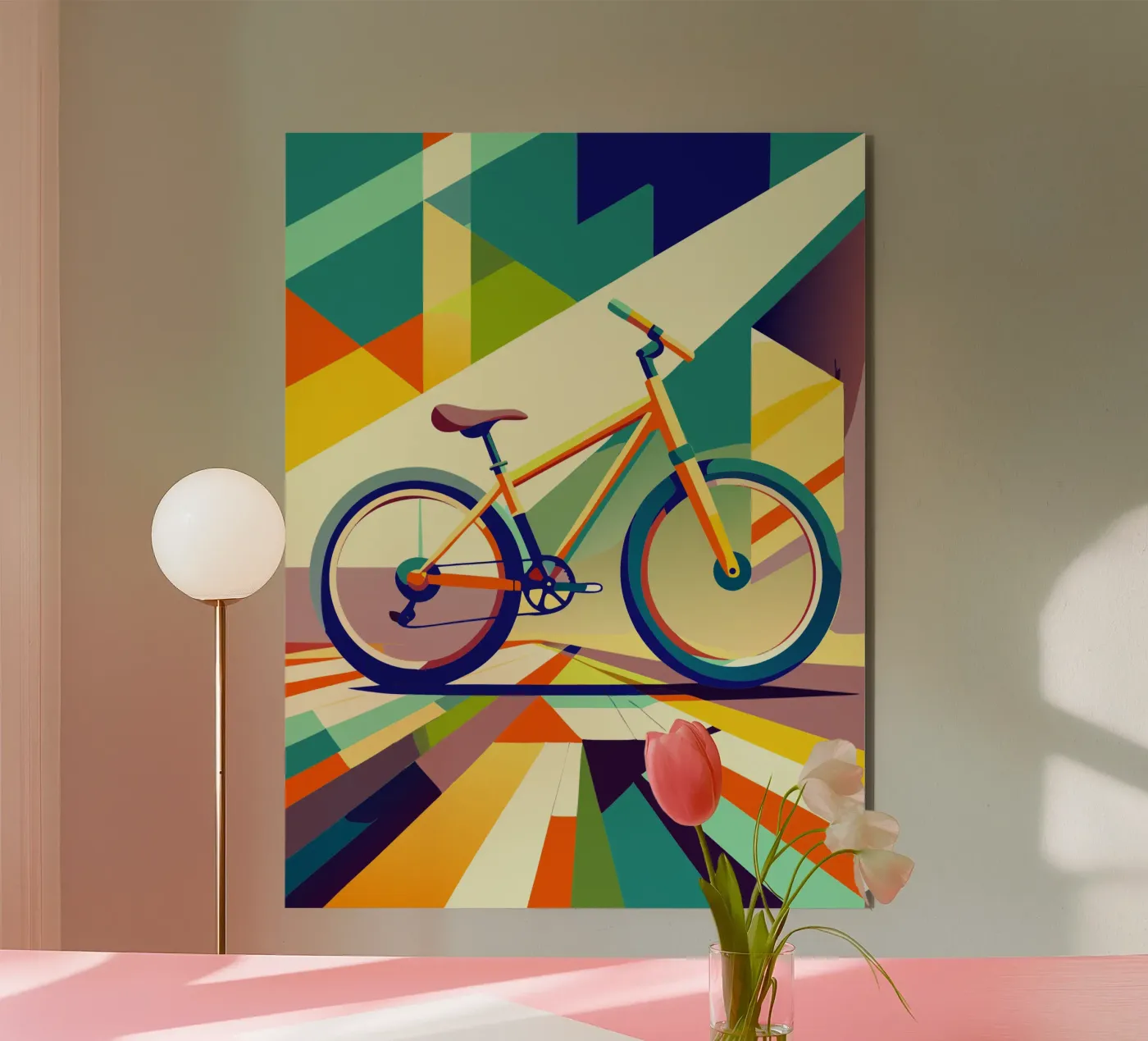 bicicletta vettoriale alluminio dibond da Elfath