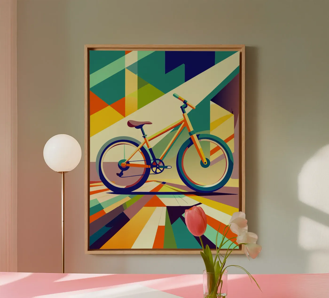 bicycle vector canvas by Elfath
