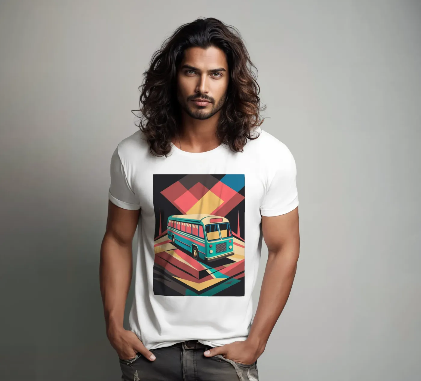 vettore bus t-shirt da Elfath