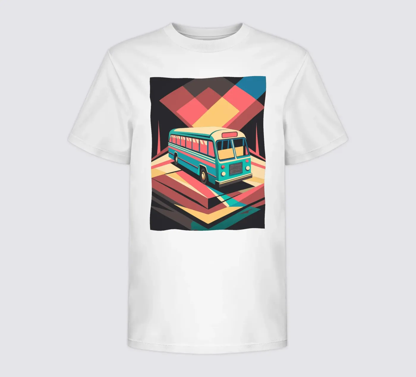 bus vector kids t-shirt by Elfath