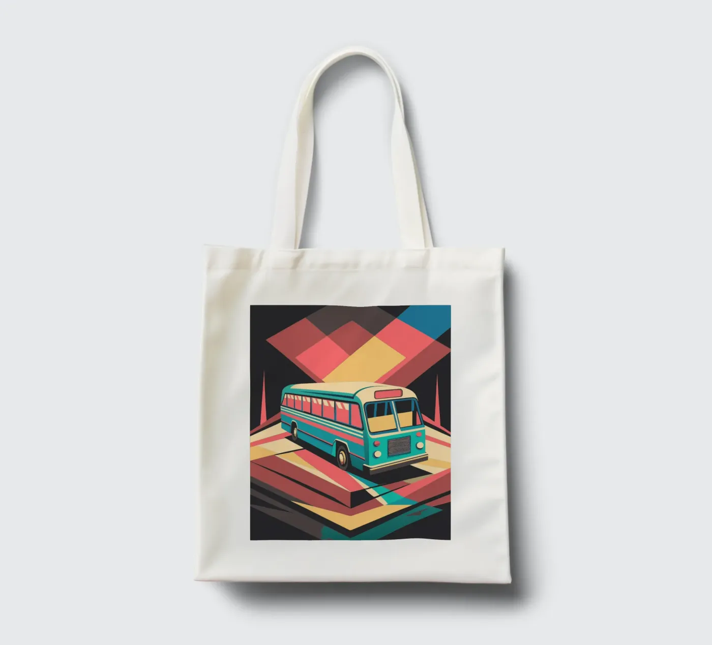 bus vector tote bag by Elfath