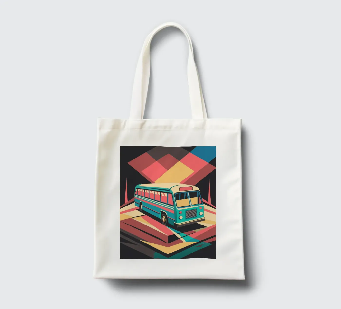 bus vector tote bag by Elfath