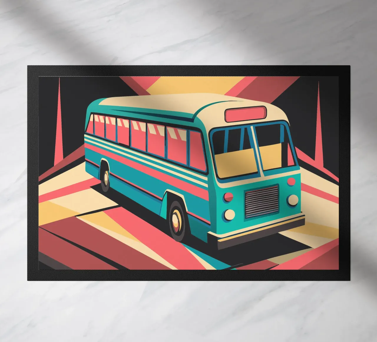 bus vector doormat by Elfath