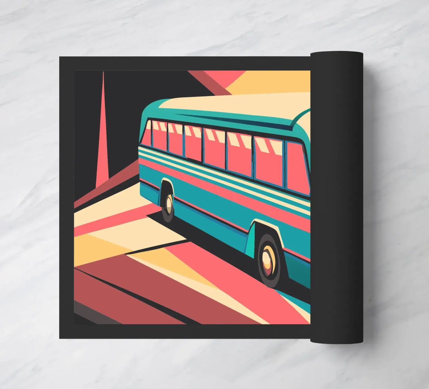 bus vector doormat by Elfath