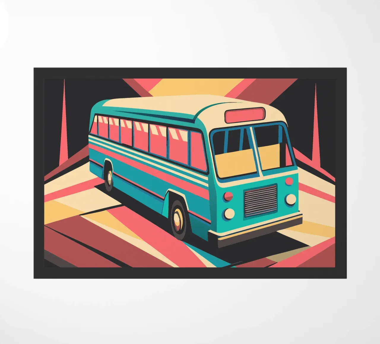 bus vector doormat by Elfath