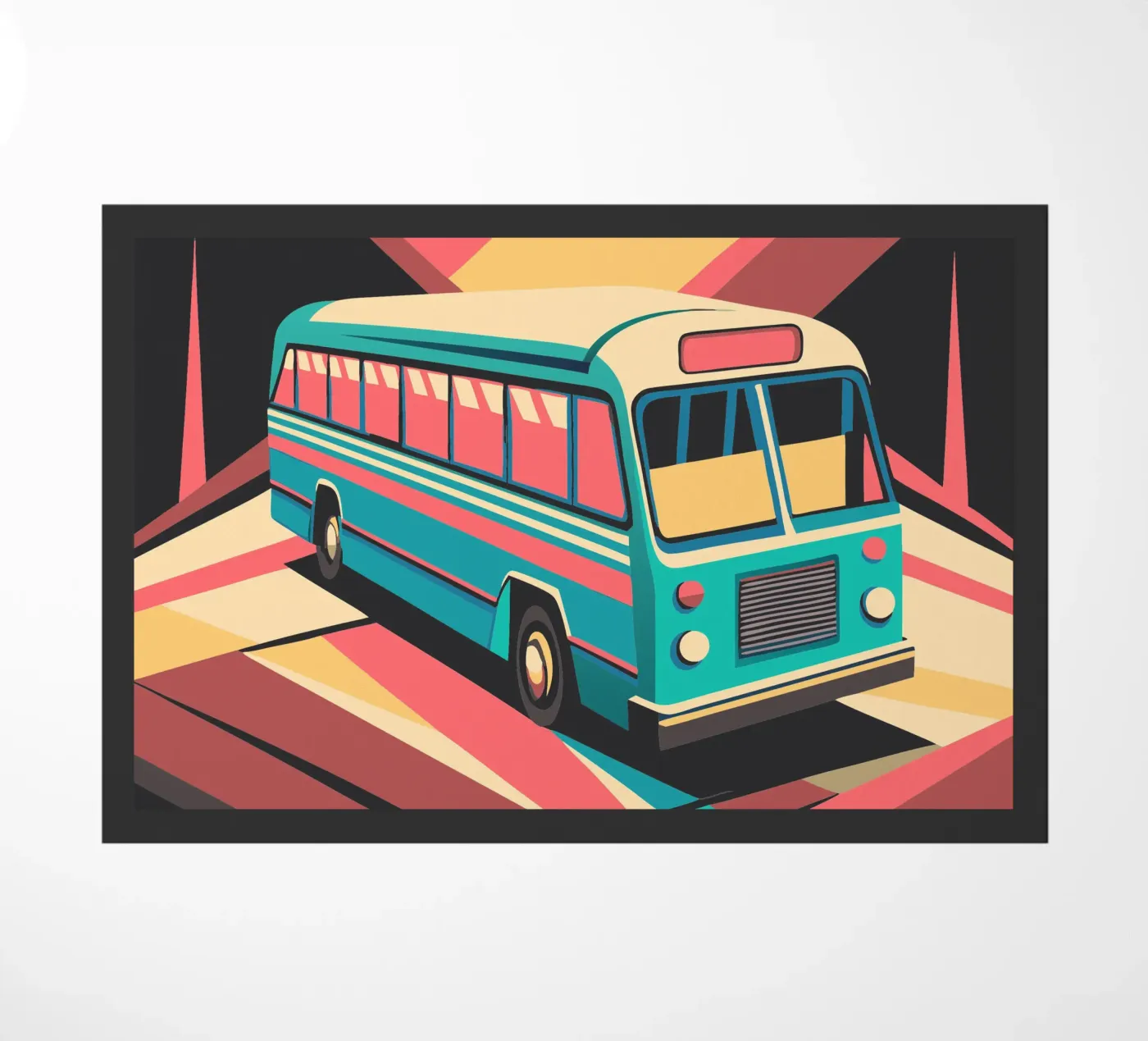 bus vector doormat by Elfath