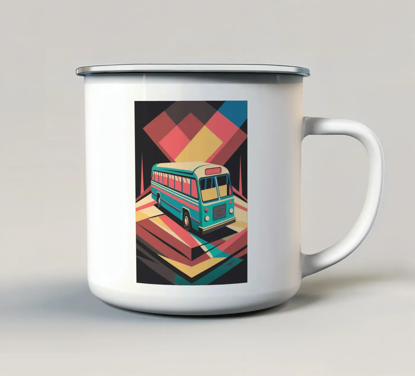 busvector emaille mok van Elfath