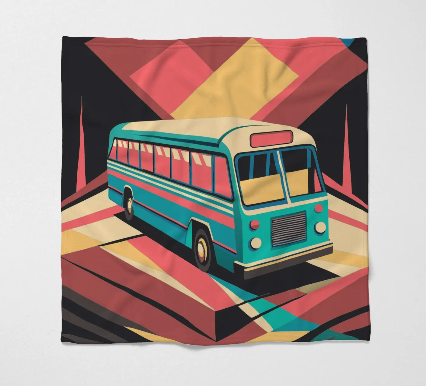 bus vector fleecedeken van Elfath