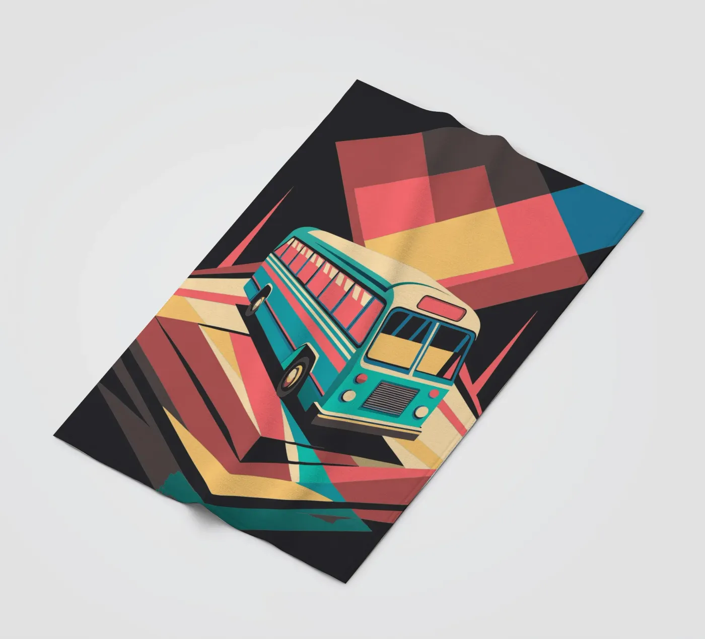 bus vector fleecedeken van Elfath