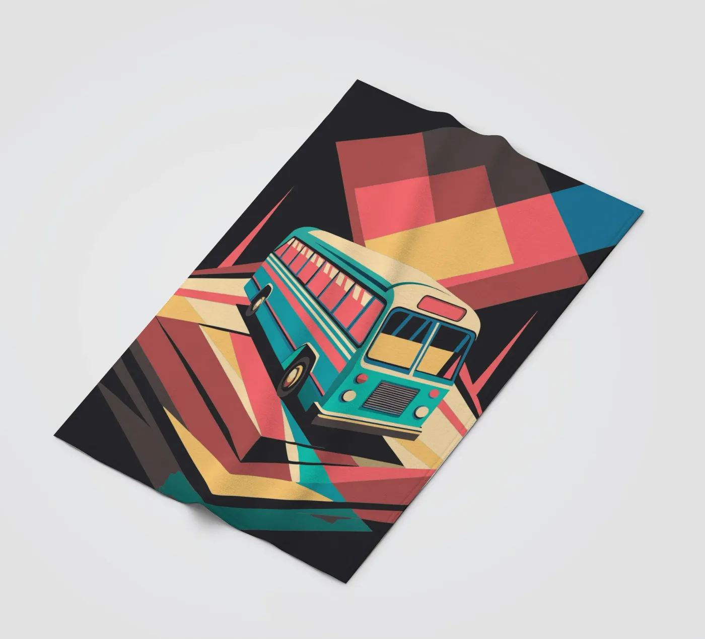 bus vector fleecedeken van Elfath