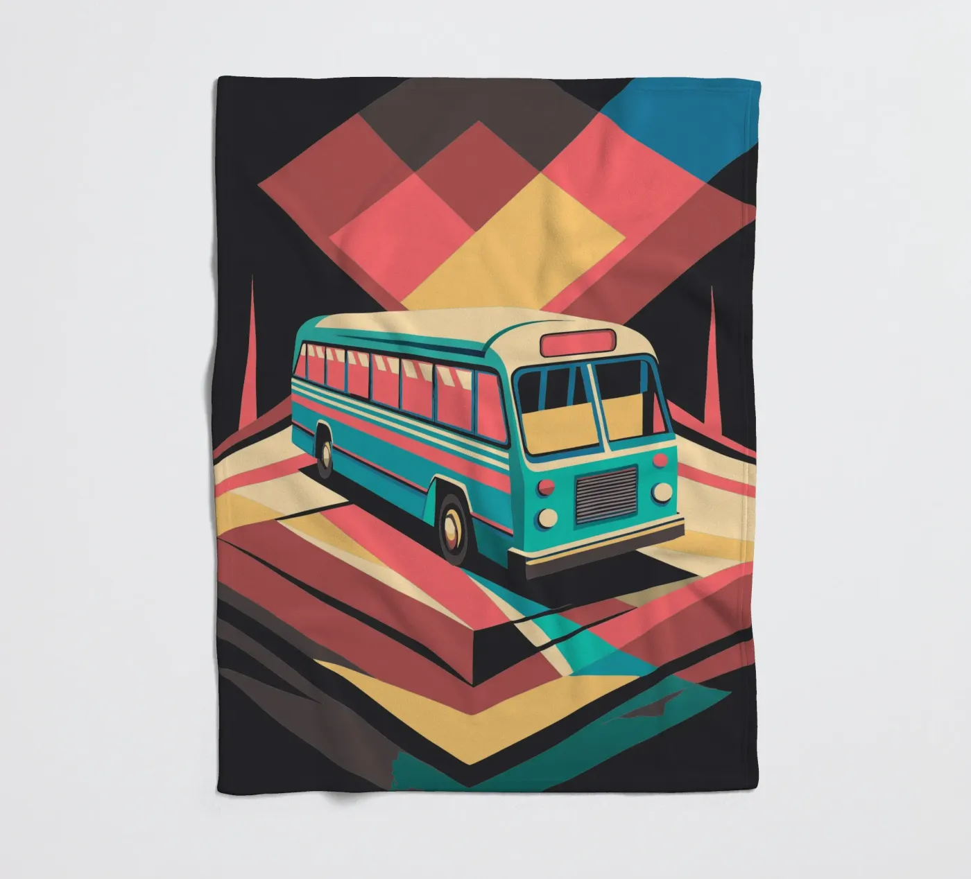 bus vector fleecedeken van Elfath