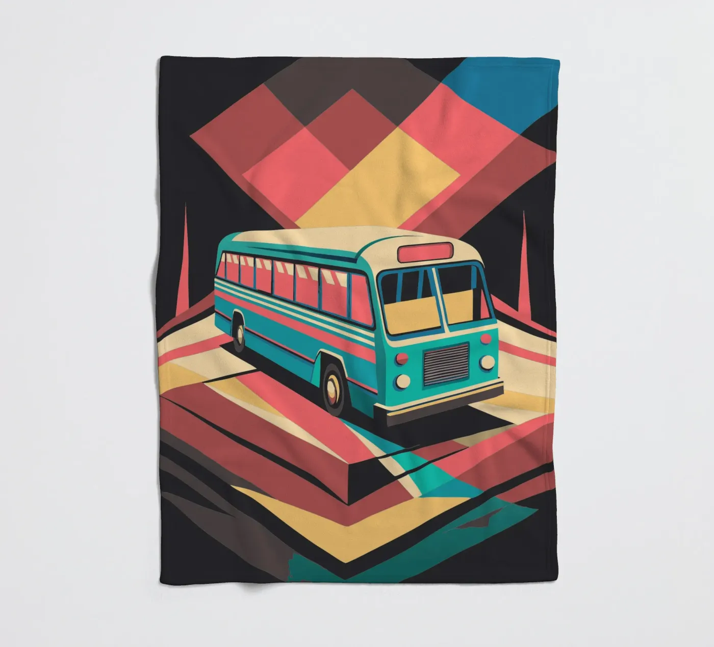 bus vector Fleecedecke von Elfath