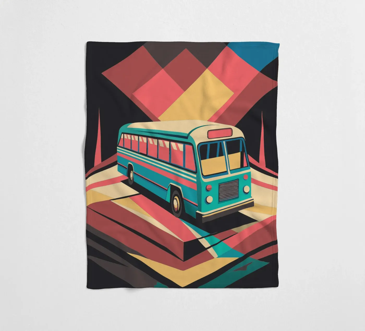 bus vector fleecedeken van Elfath