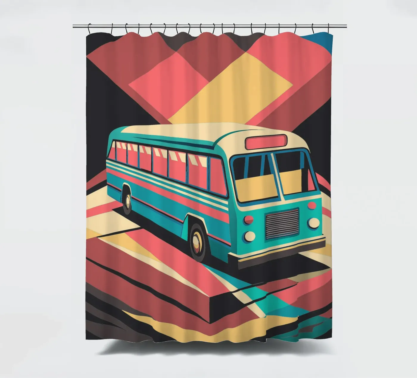 bus vector douchegordijn van Elfath