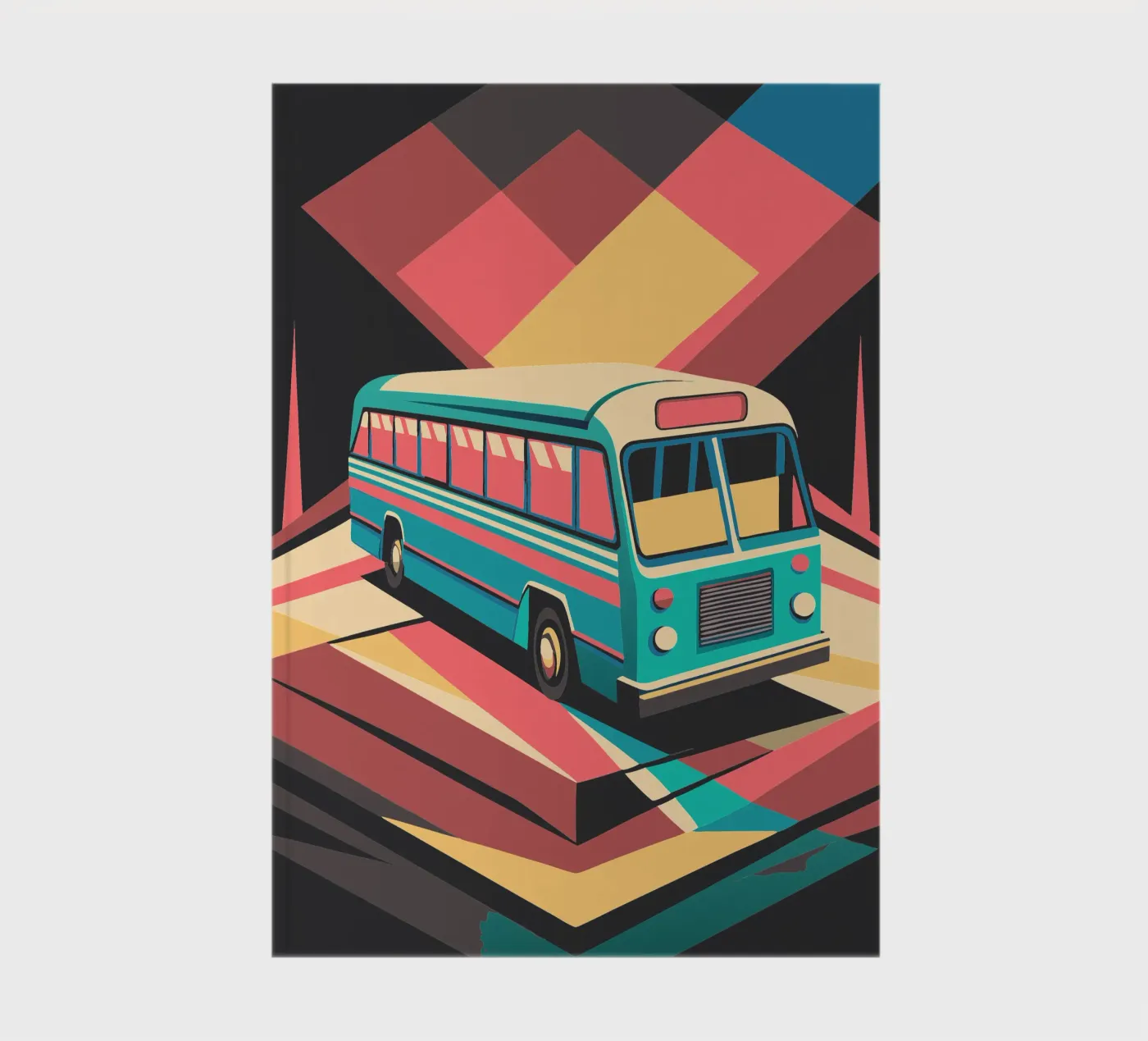 bus vector notebook by Elfath