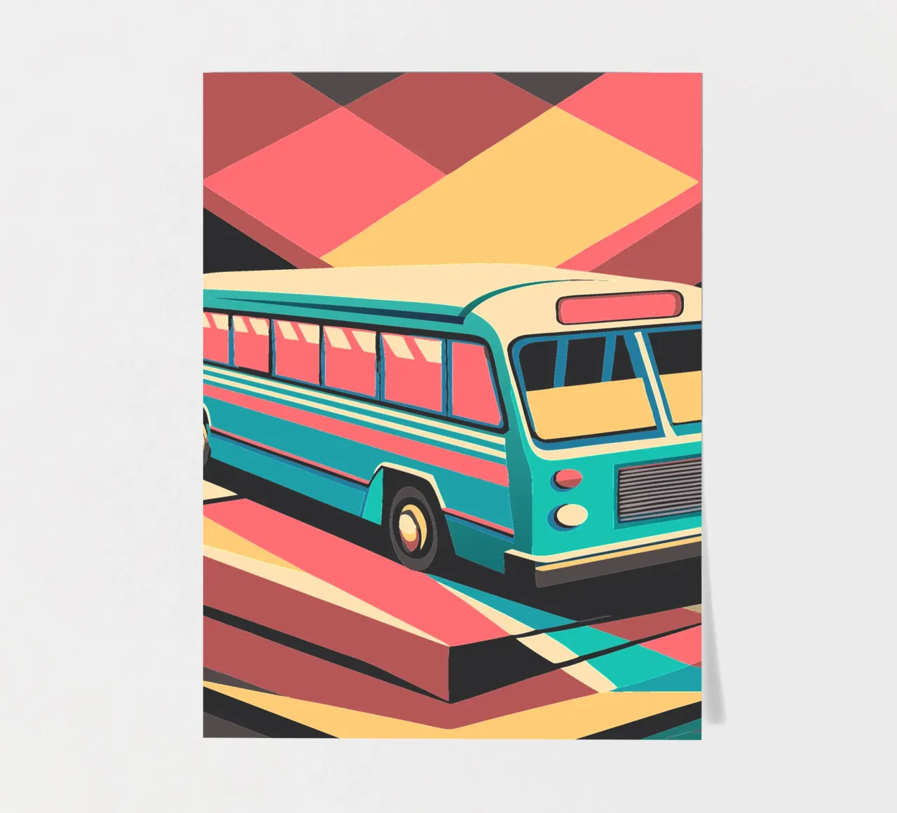 bus vector sticker sheet by Elfath