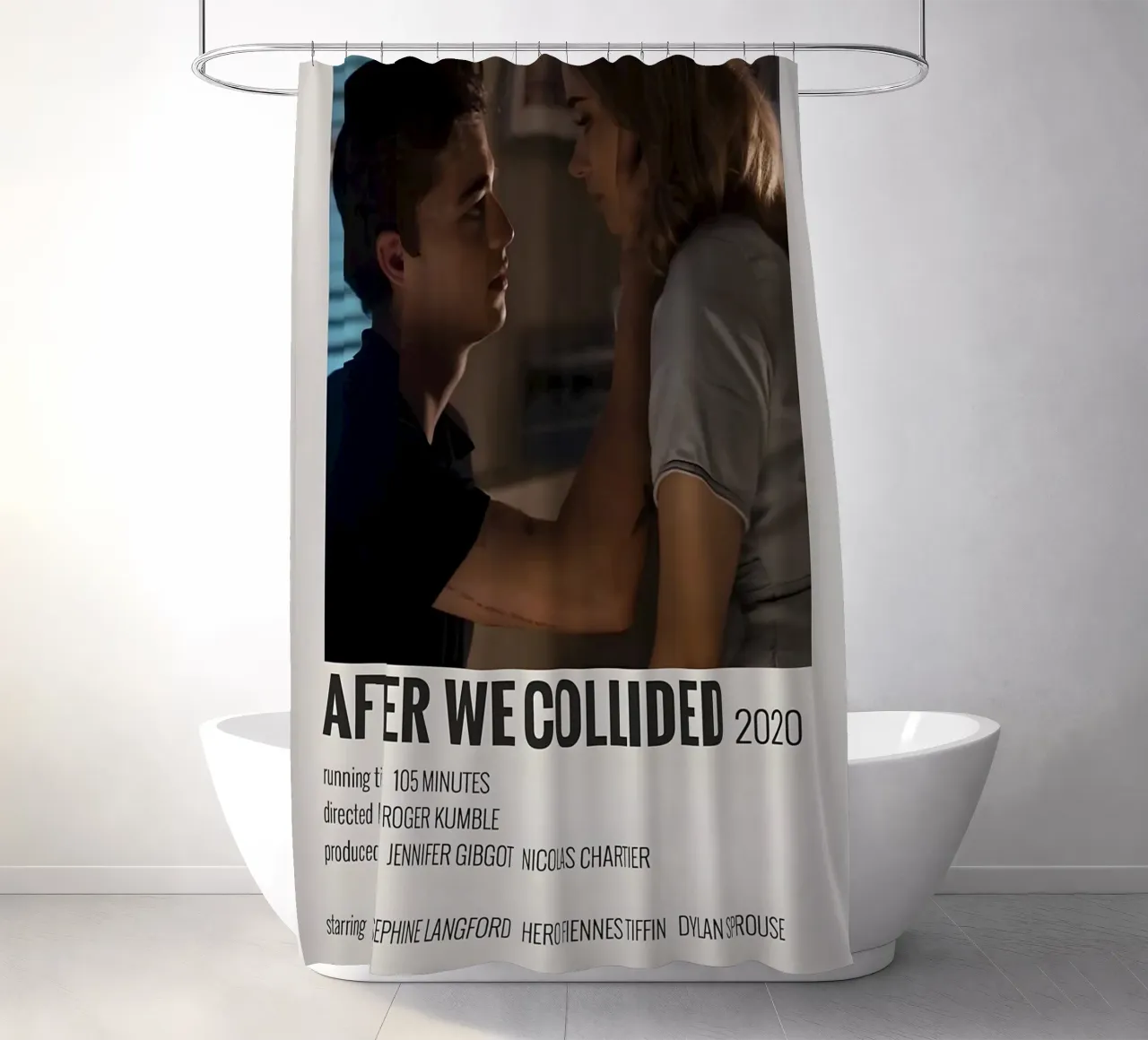 AFTER WE COLLIDED 2020 shower curtain by MVFminimalist