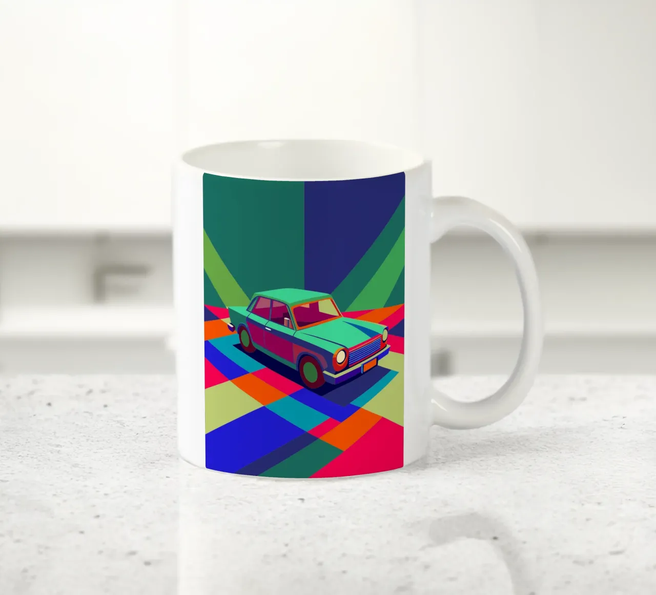 vettore auto d'epoca tazza in ceramica da Elfath