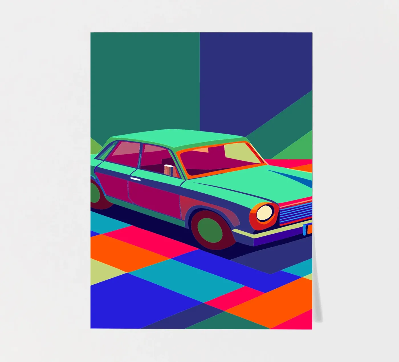 classic car vector sticker sheet by Elfath