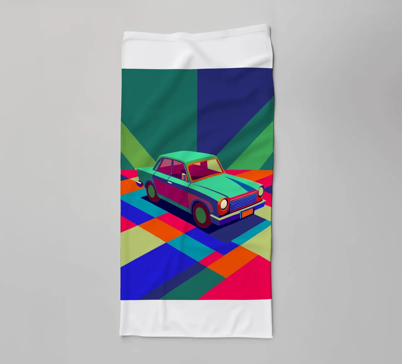 klassisches auto vektor Handtuch von Elfath