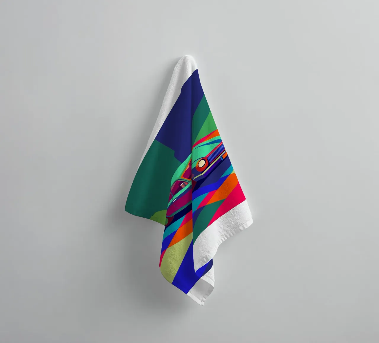 klassisches auto vektor Handtuch von Elfath