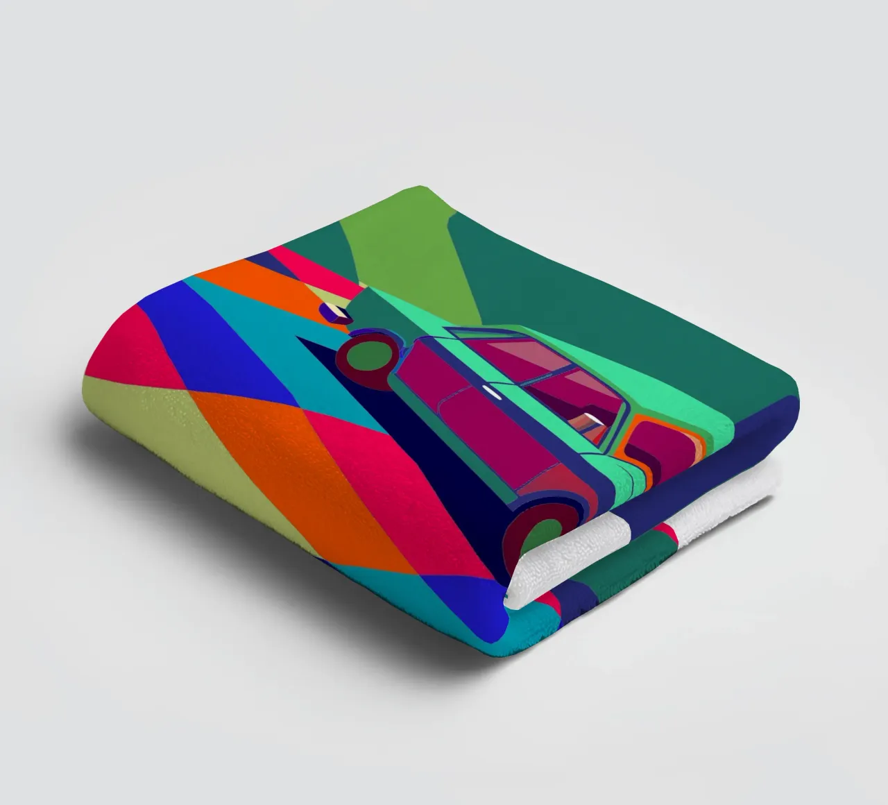 klassisches auto vektor Handtuch von Elfath