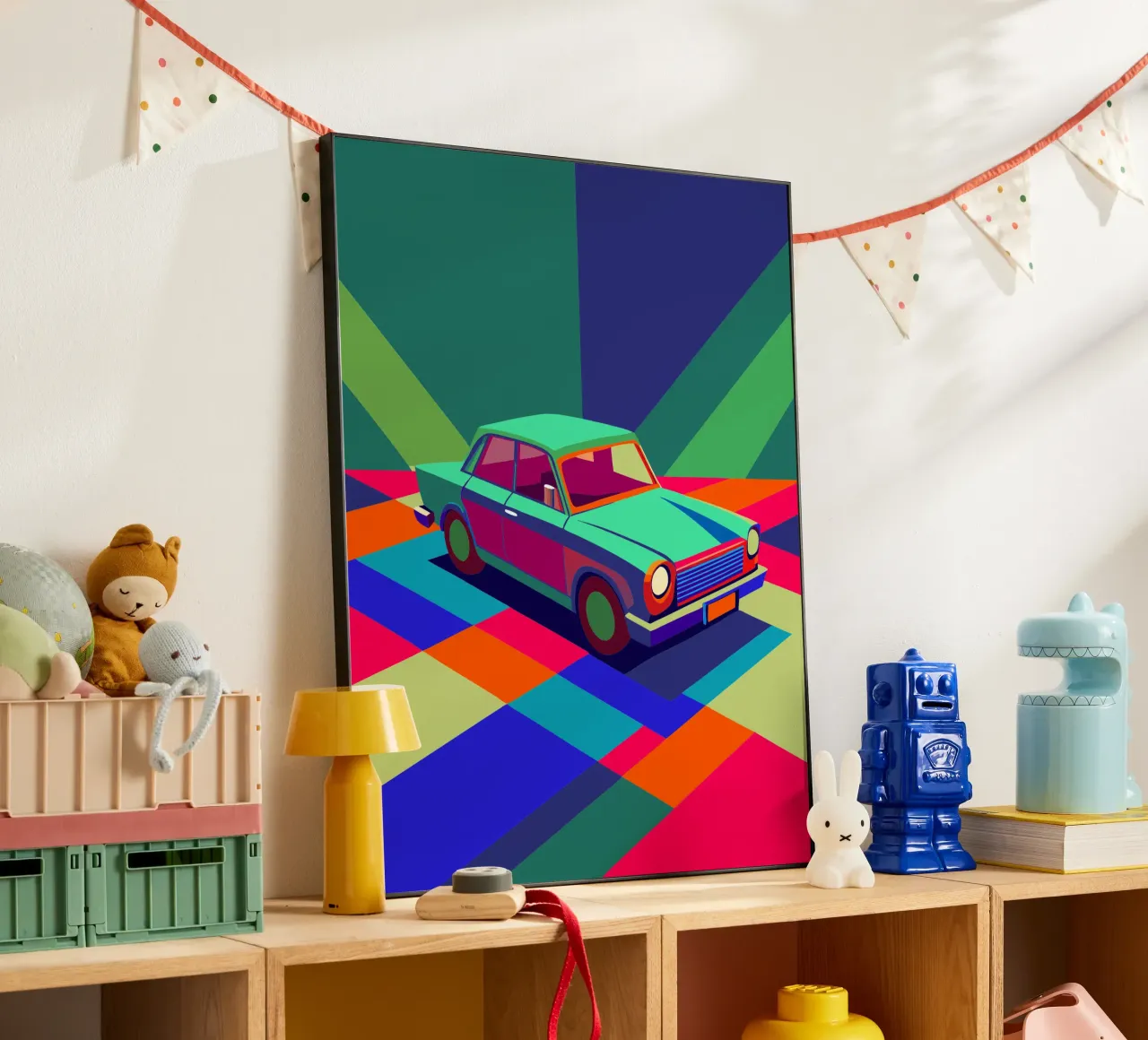 vettore auto d'epoca alluminio dibond da Elfath