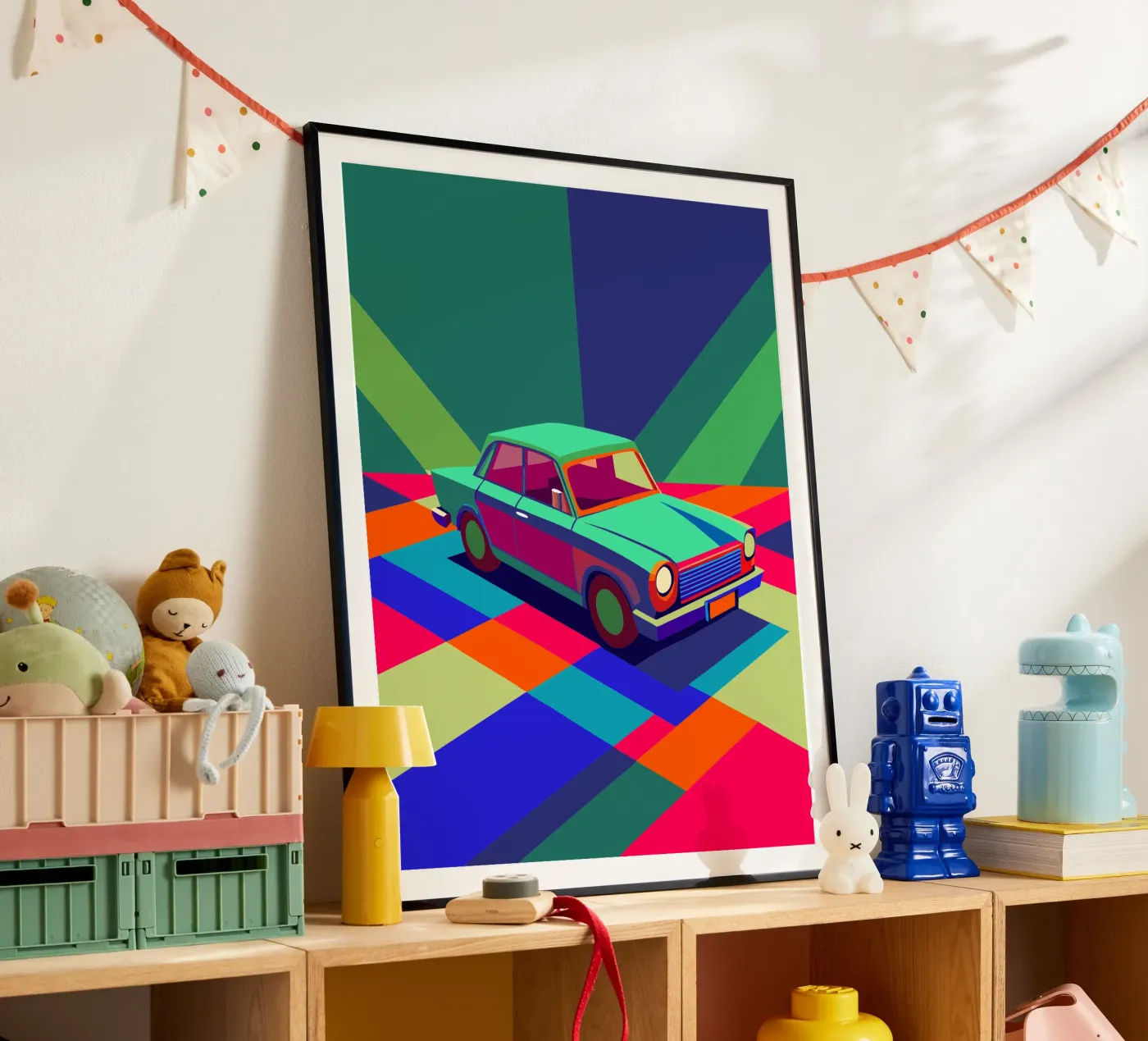 classic car vector poster by Elfath
