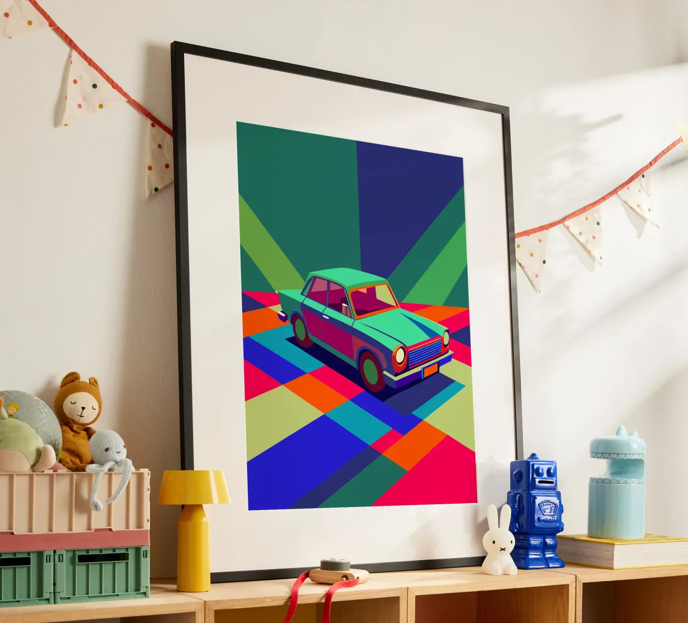 classic car vector poster by Elfath