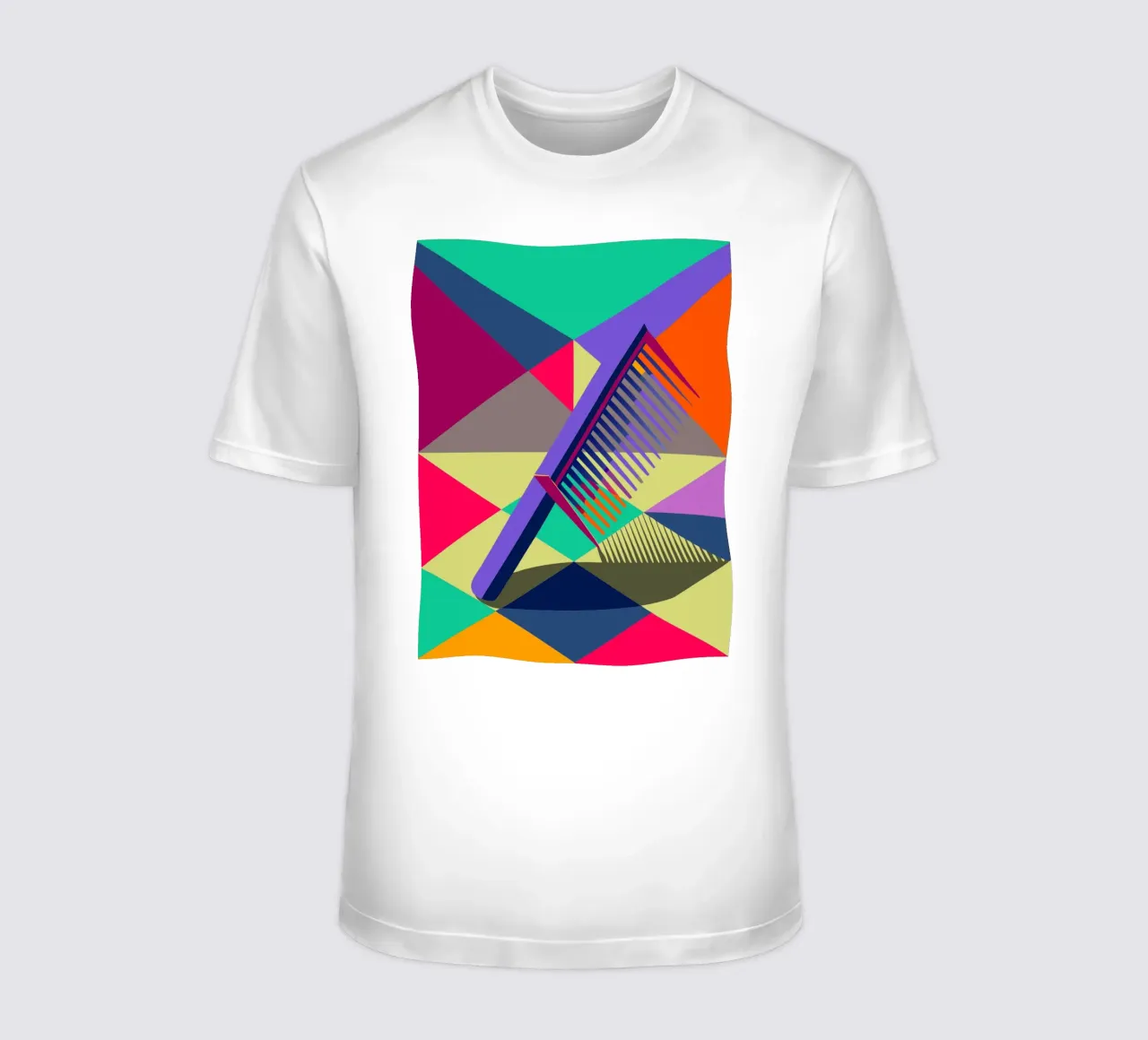 comb vector art t-shirt by Elfath
