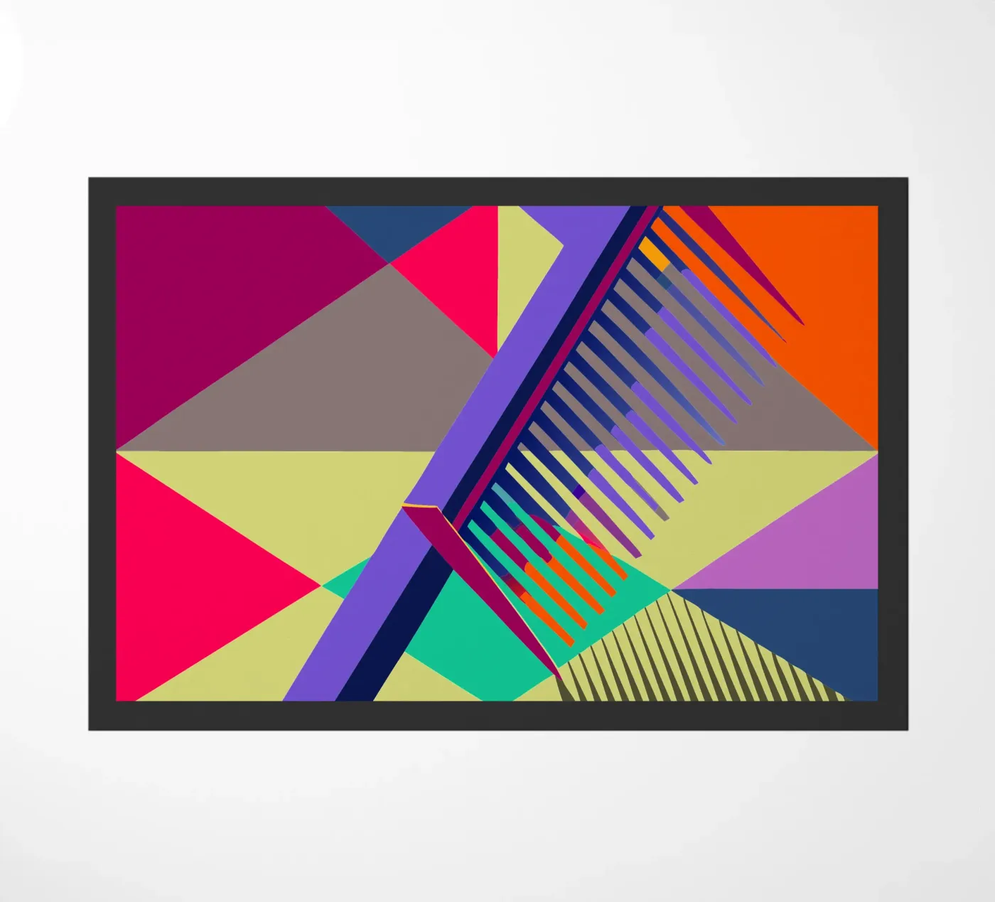 comb vector art doormat by Elfath
