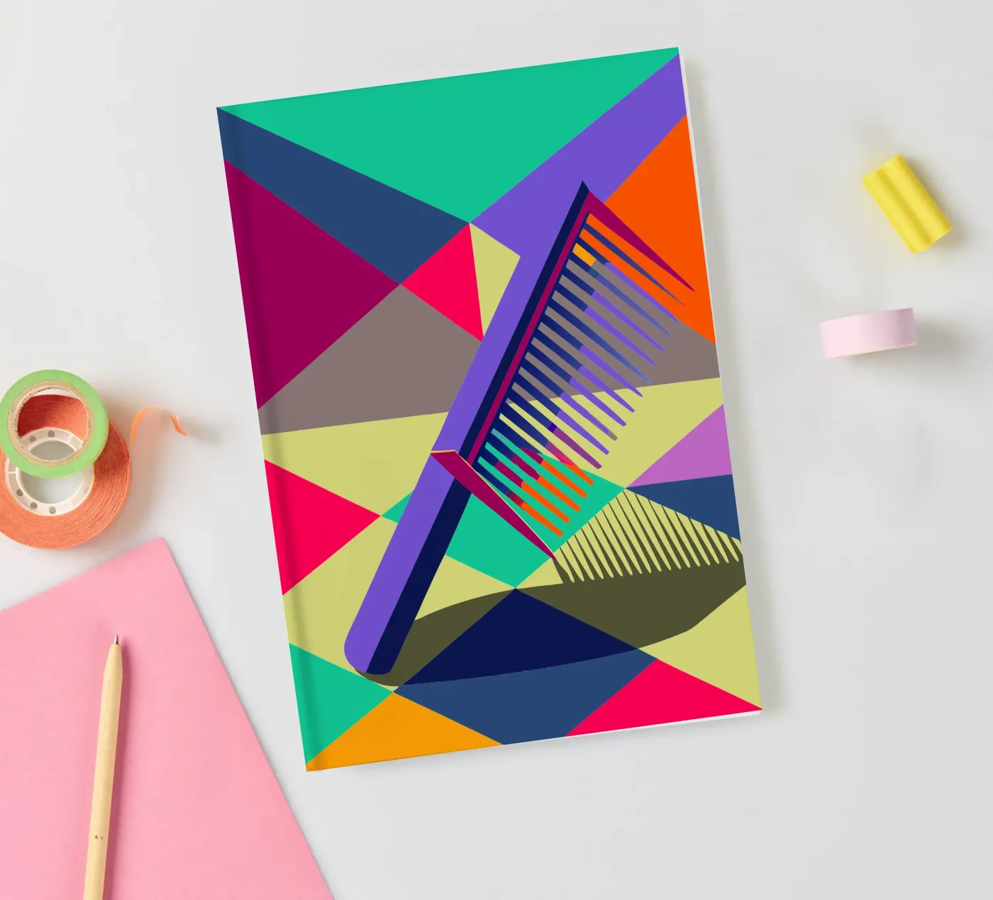 comb vector art notebook by Elfath