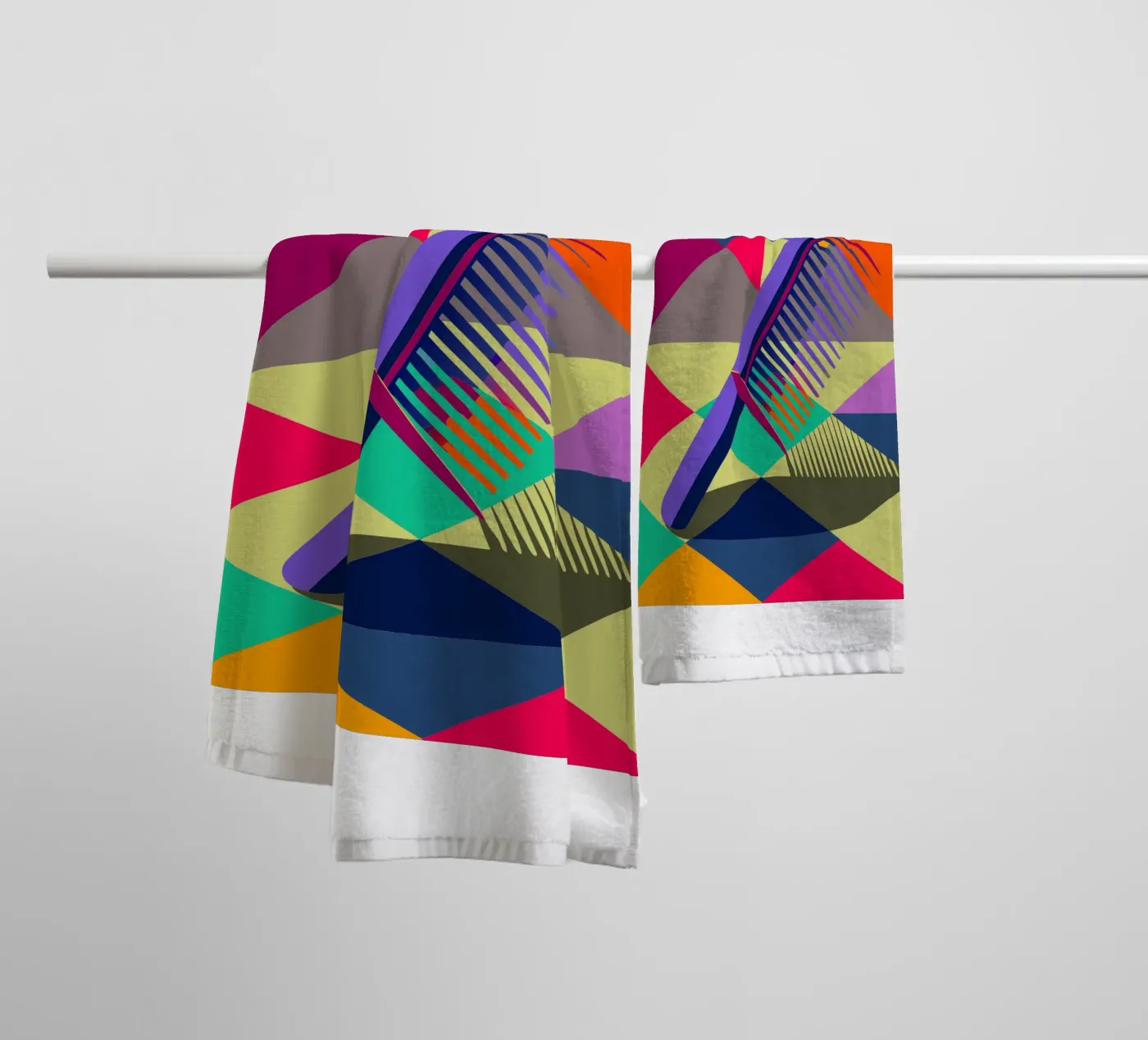 comb vector art towel by Elfath
