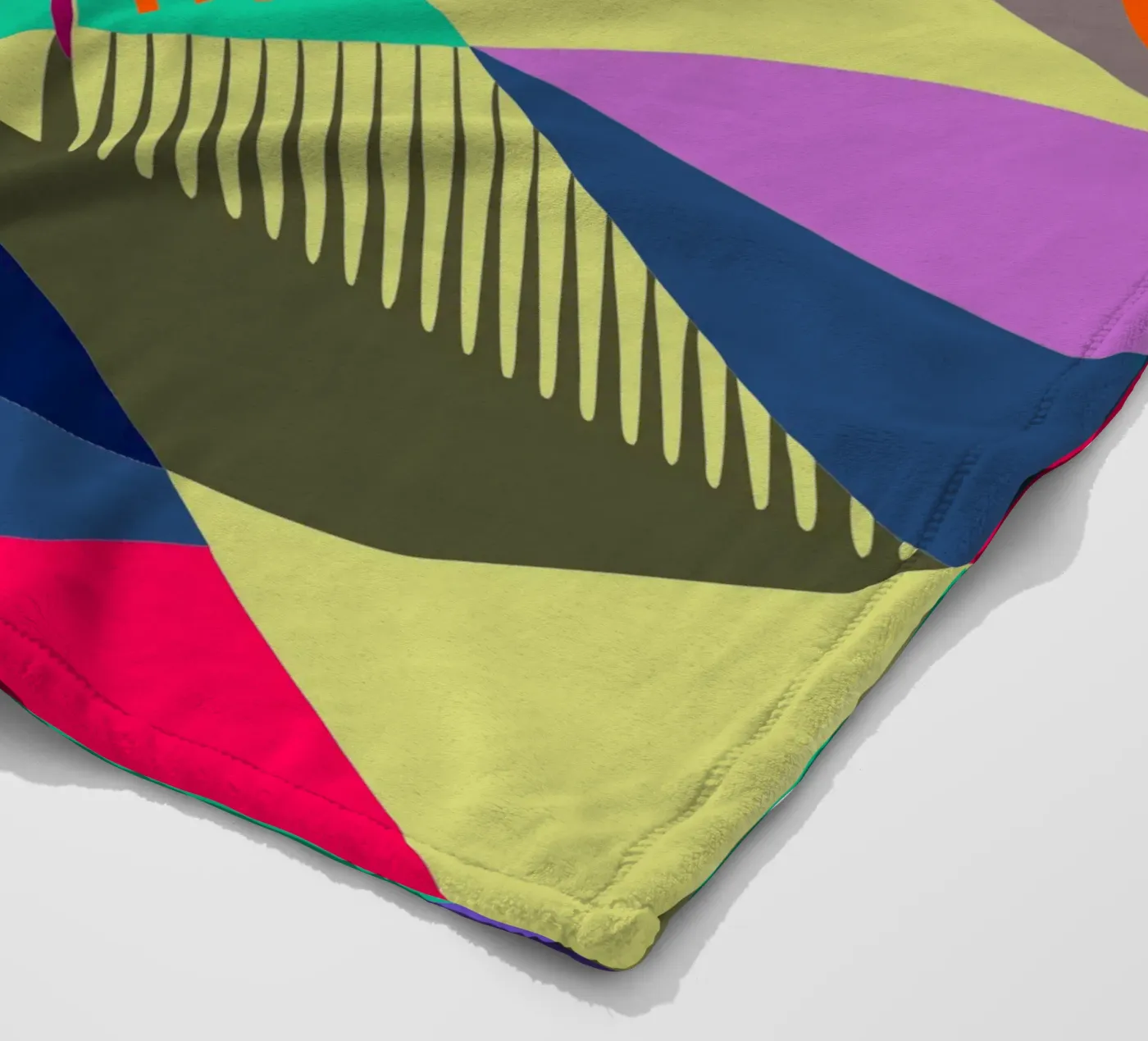 comb vector art fleece blanket by Elfath