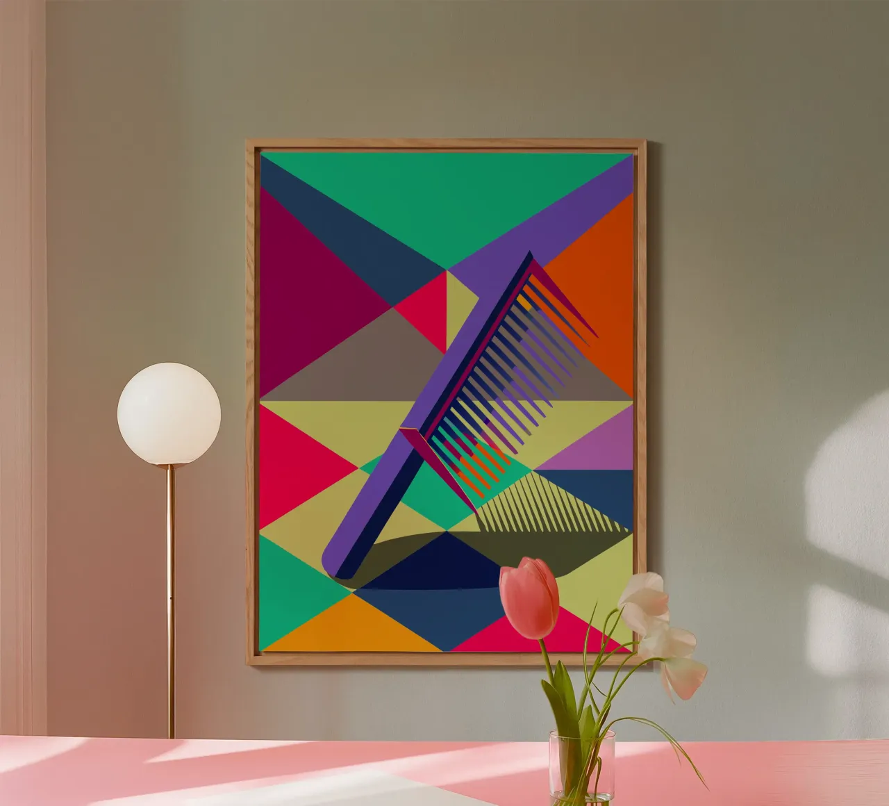 comb vector art alu-dibond by Elfath