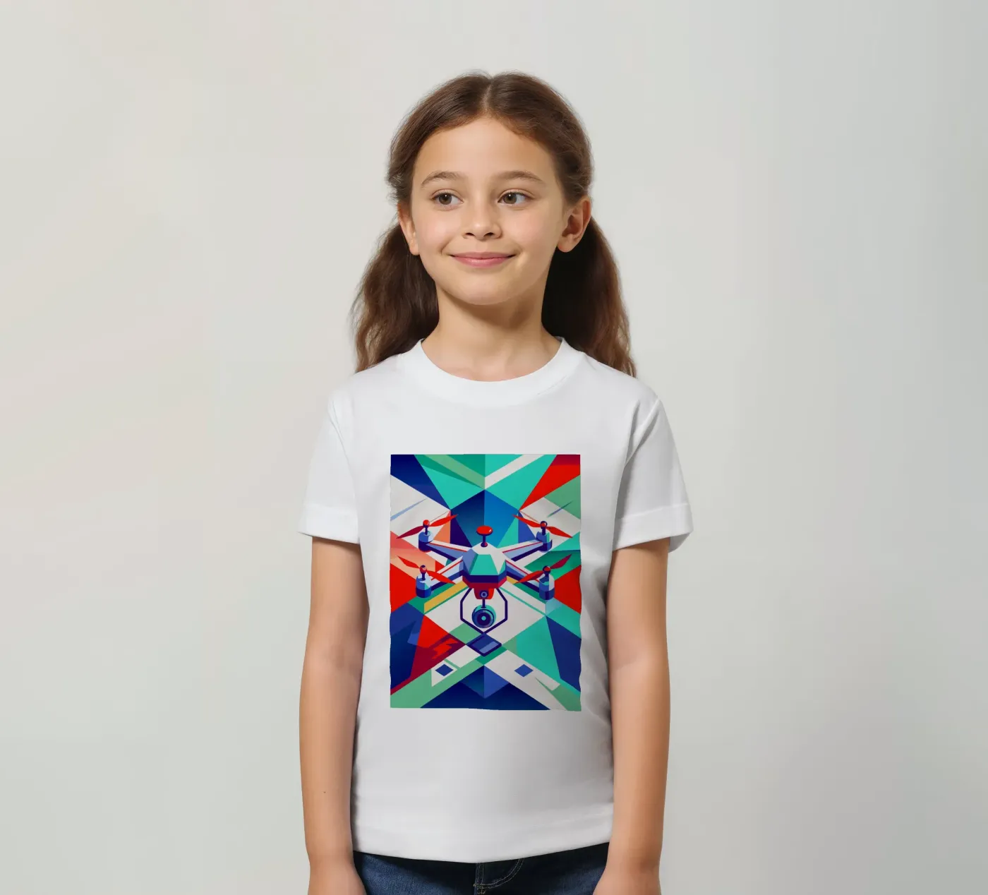 drone vector t-shirt bambini da Elfath