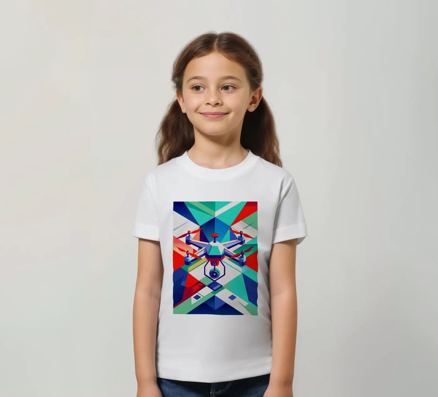 drone vector kids t-shirt by Elfath