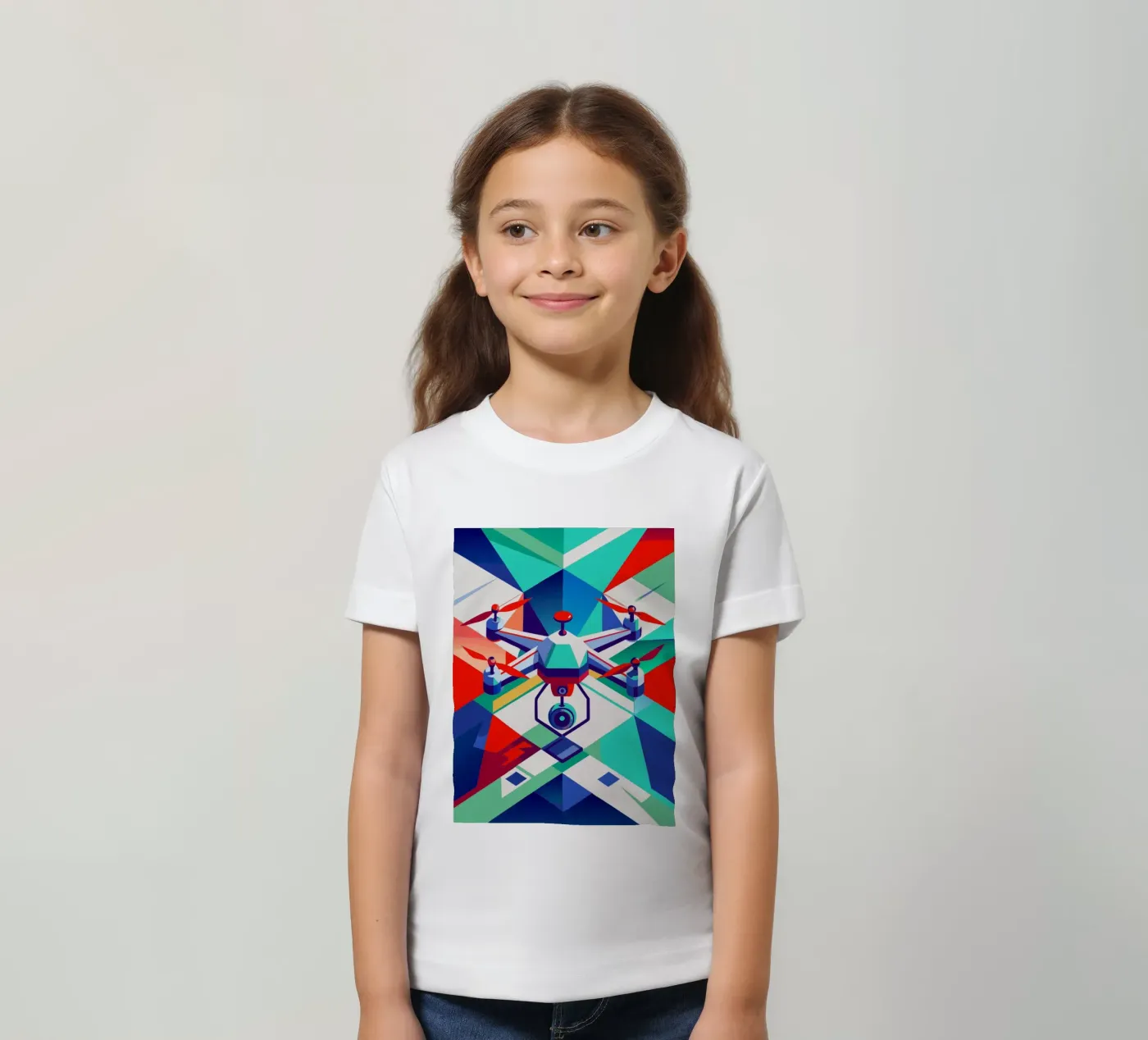 drone vector t-shirt bambini da Elfath