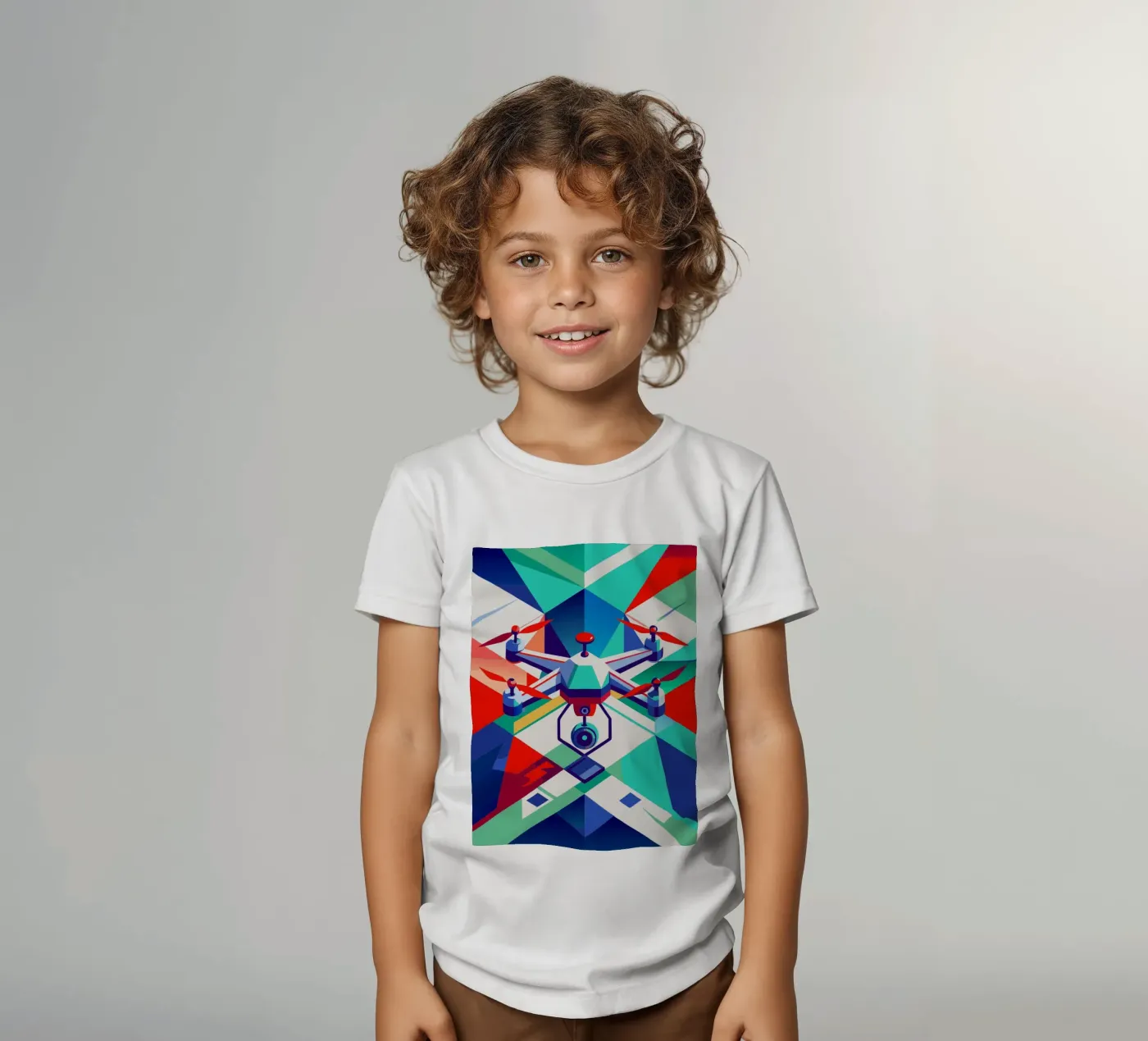 drone vector kids t-shirt by Elfath