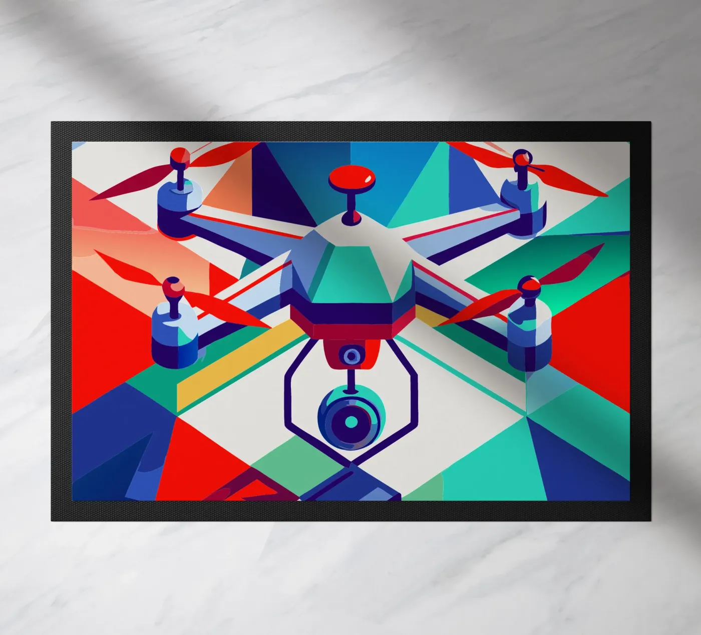 drone vector doormat by Elfath