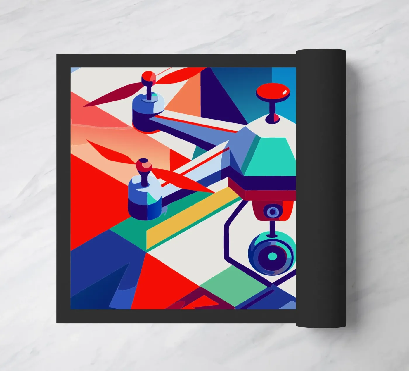 drone vector Fußmatte von Elfath