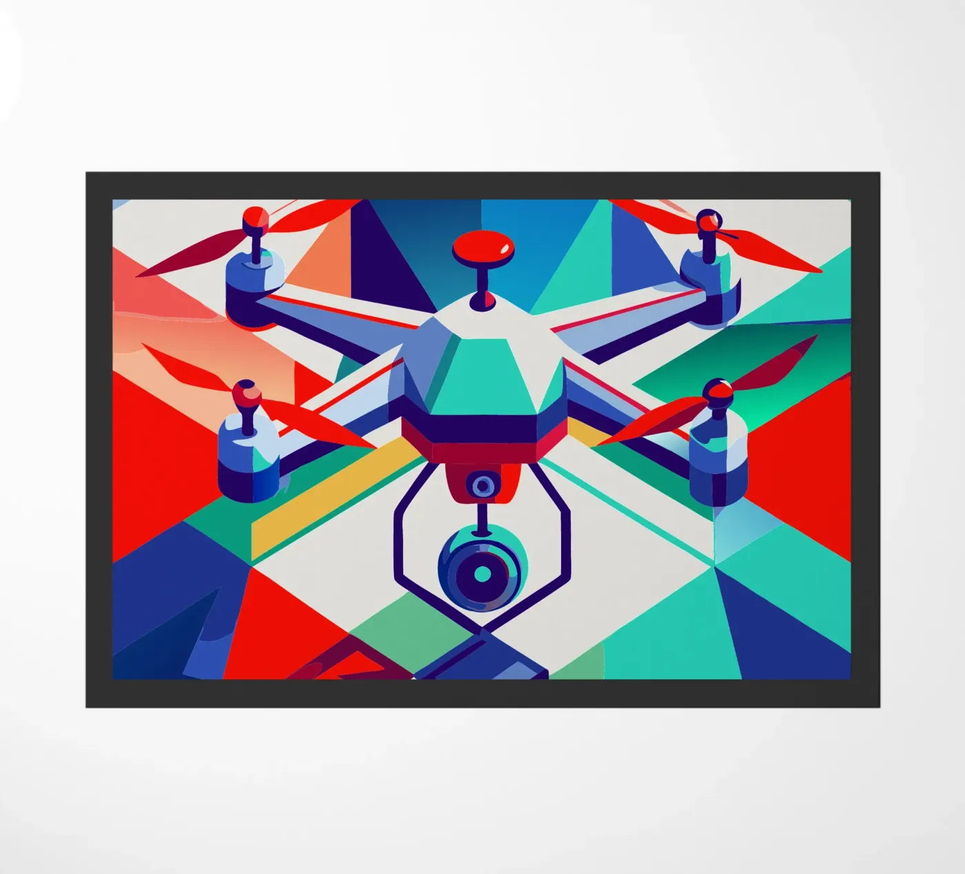 drone vector doormat by Elfath